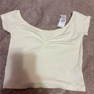 American Eagle Cream Women's Top